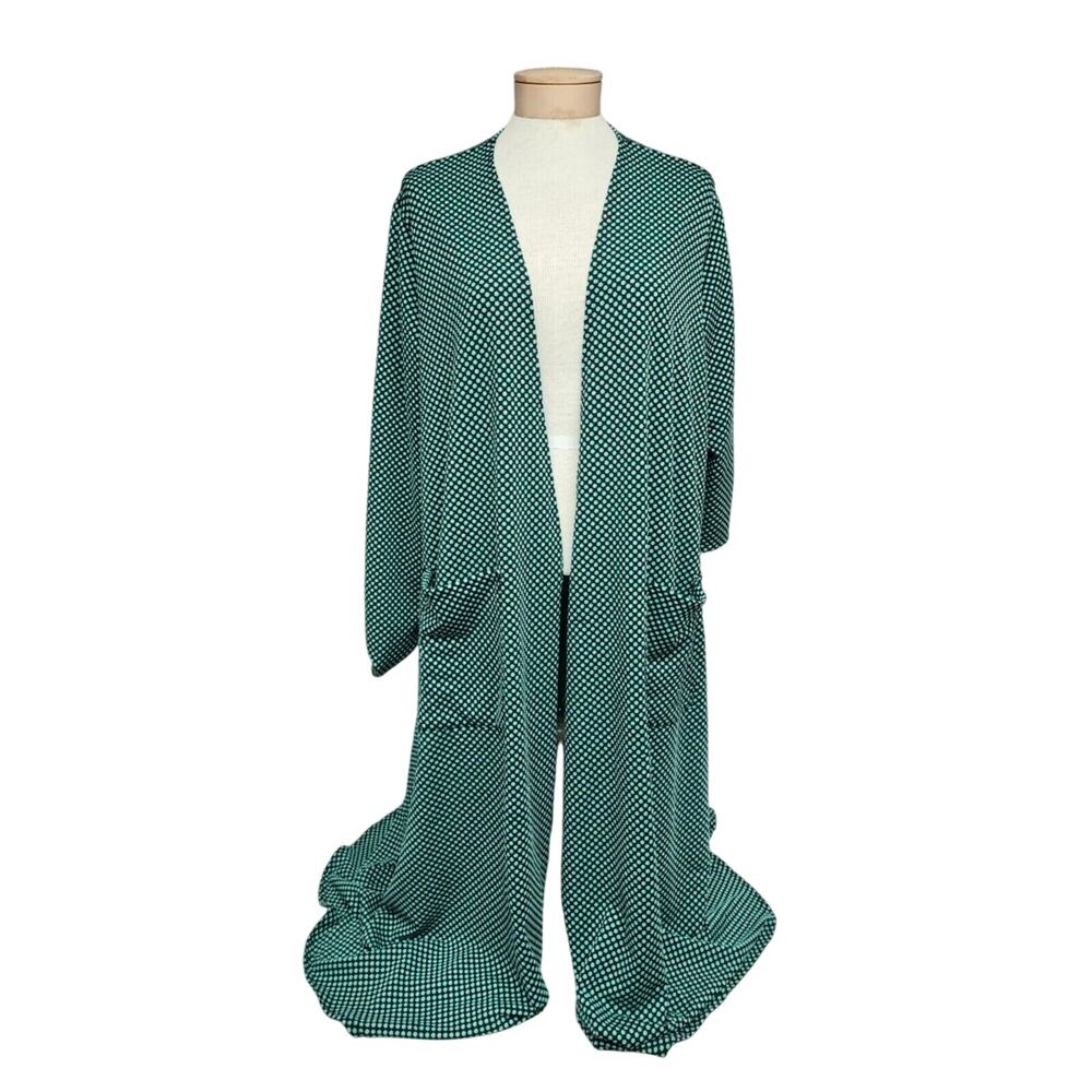 Lularoe Lindsey Sweater Green Black Size Xl Nwot